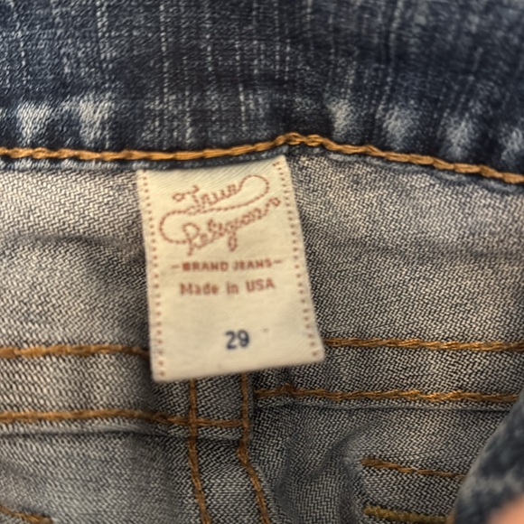 True Religion Dark Blue Flare Jeans - Picture 3 of 5